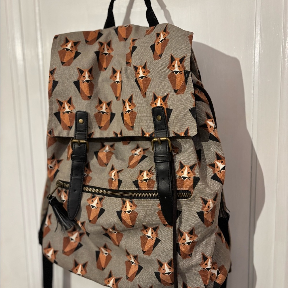Fox Print Backpack 🦊 - Picture 2 of 7